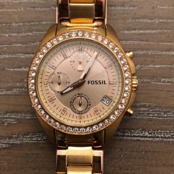 Fossil women’s watch. Gold - Picture 2 of 8